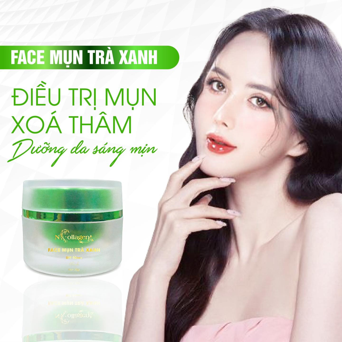 Kem Face Giảm Mụn Tinh Chất Trà Xanh N Collagen