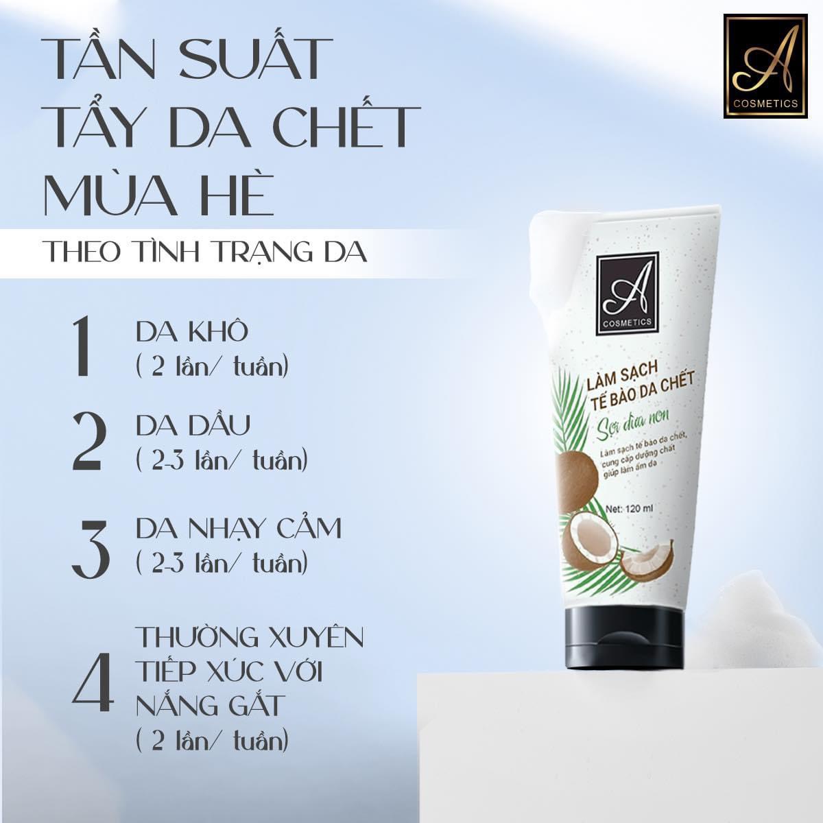 Tẩy tế bào chết face sợi dừa