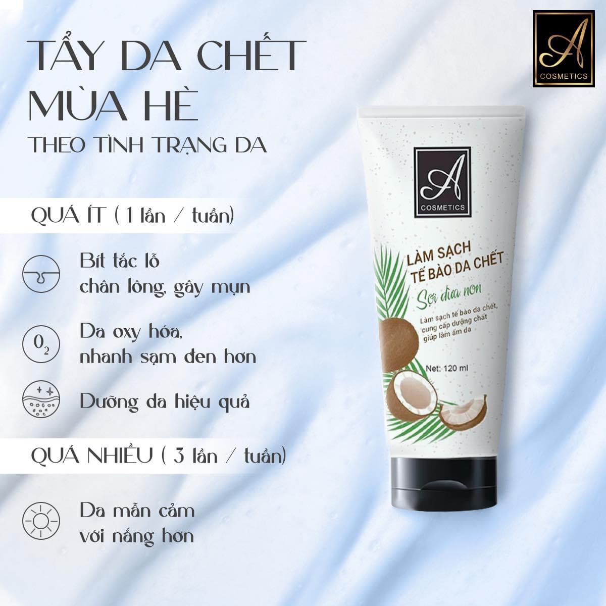 Tẩy tế bào chết face sợi dừa