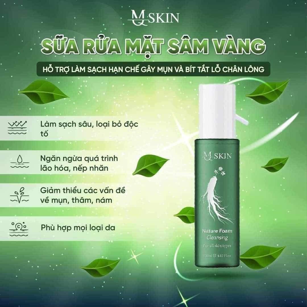 Combo Cao Mụn Sâm Vàng MQ Skin