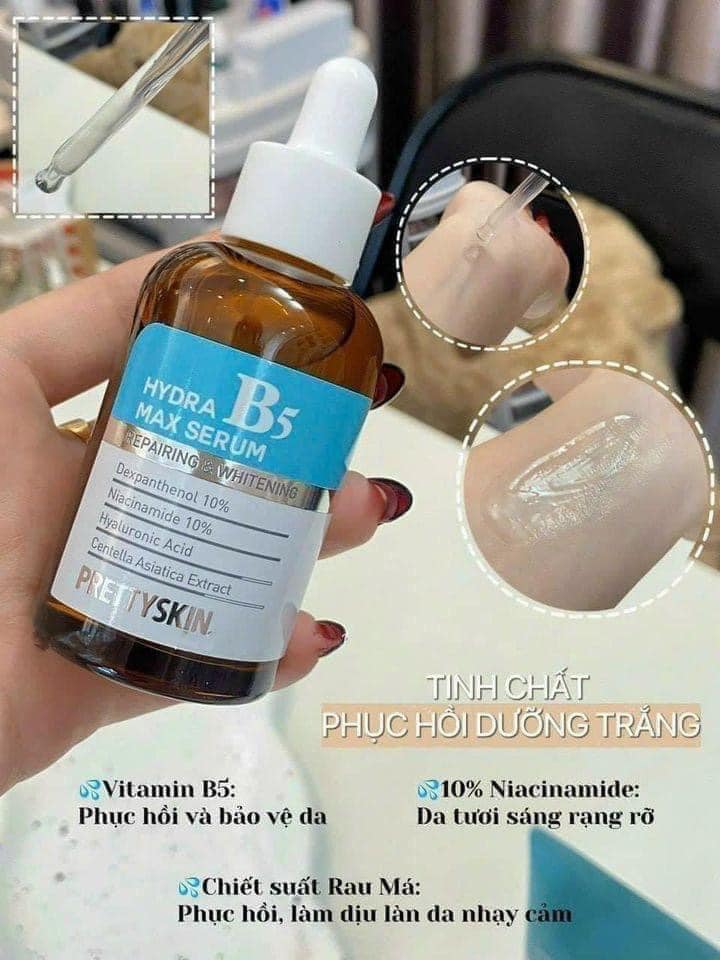 Serum B5 Phục Hồi Da PrettySkin Được rất nhiều bác sĩ da liễu ưng ý nè