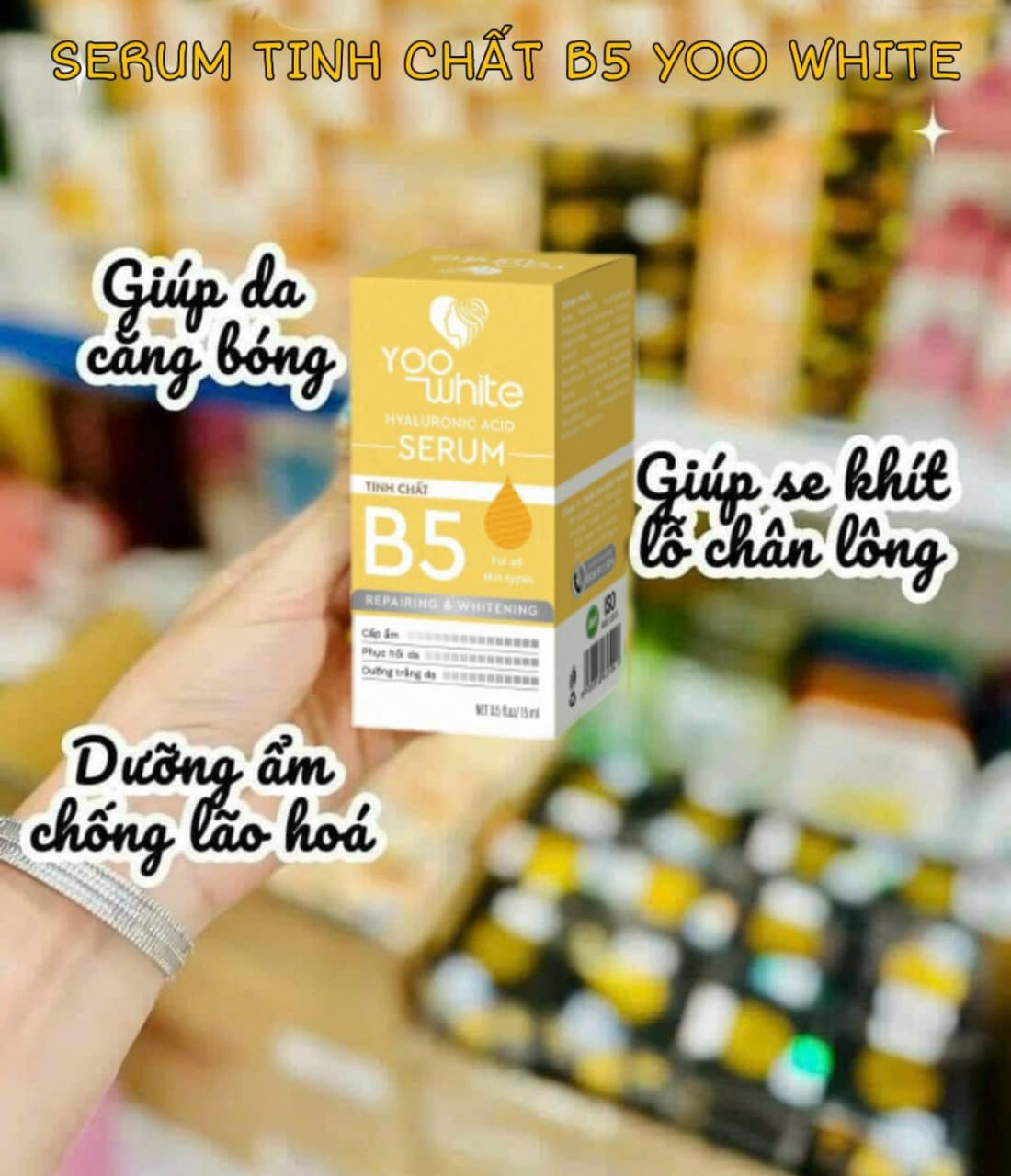 Nhờ 3 giọt tinh chất B5 mỗi ngày cung cấp dưỡng chất cho da khoẻ mạnh