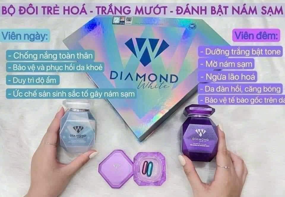 Diamond White Viên Uống Trắng Da Ngọc Trinh Siêu phẩm Bom tấn 2022 ce đã sở hữu chưa