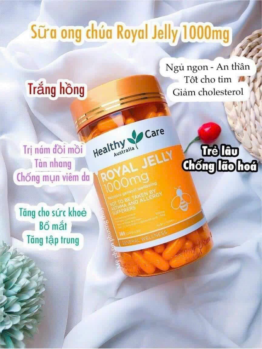 Sữa Ong chúa Healthy Care Úc Thần dược giữ mãi tuổi thanh xuân