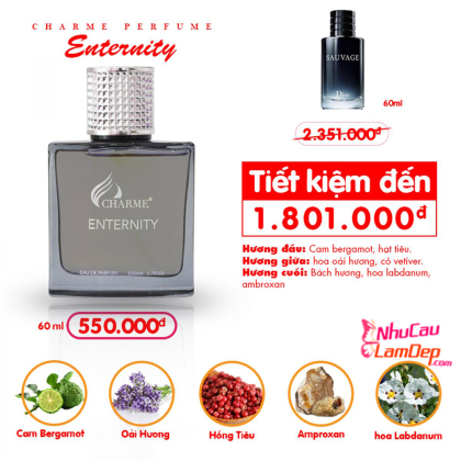 Nước Hoa Nam Charme Enternity 60ml