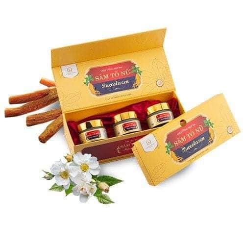 Viên Uống Sâm Tố Nữ Collagen Puecolazen phục hồi sắc xuân