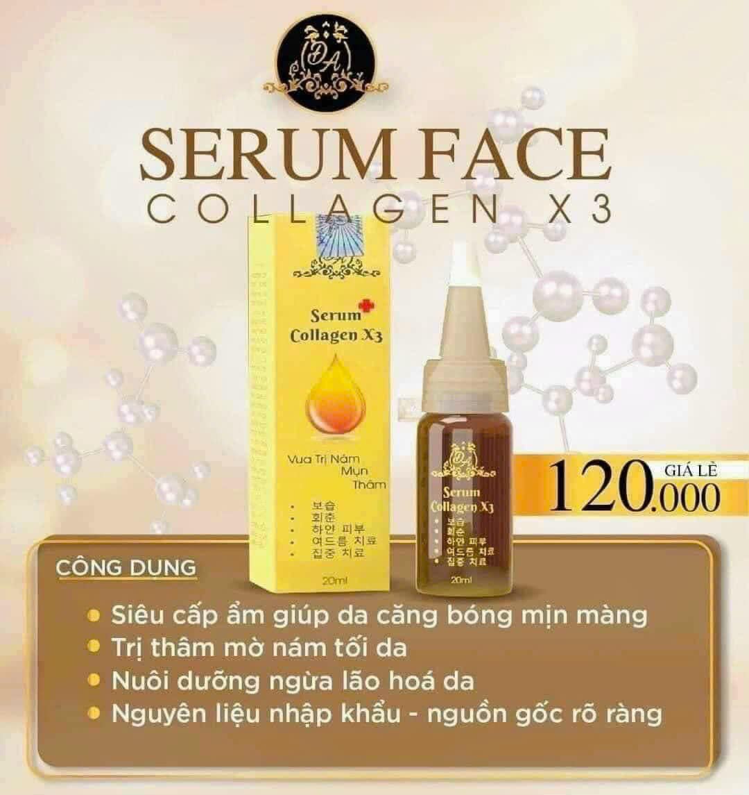 Serum Căng Bóng Da Collagen X3 Mỹ Phẩm Đông Anh