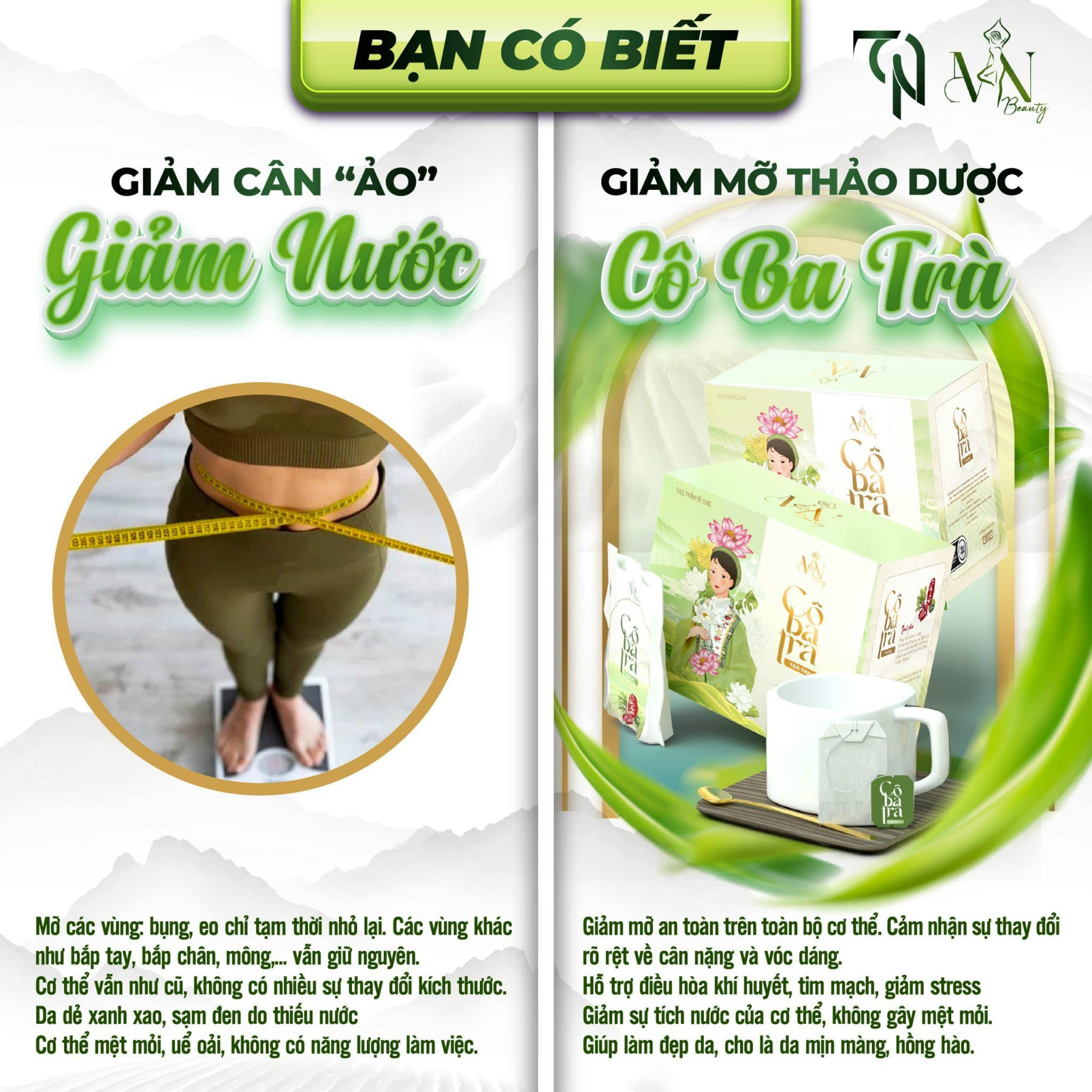 Trà Sen Giảm Mỡ Cô Ba Trà TN Mỹ Phẩm Đông Anh