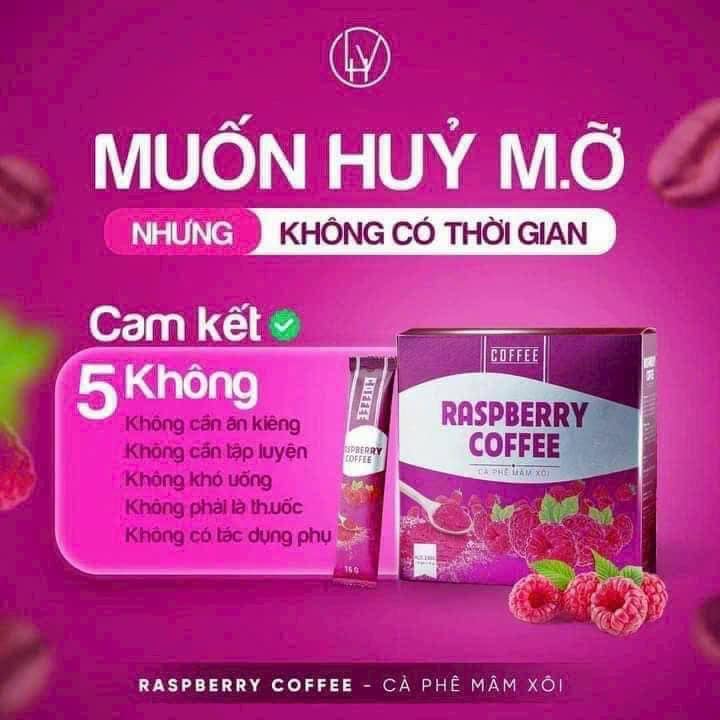 Cà Phê Mâm Xôi Giảm Cân Raspberry Coffee 15 gói giảm cân đón tết sức khoẻ trên hết