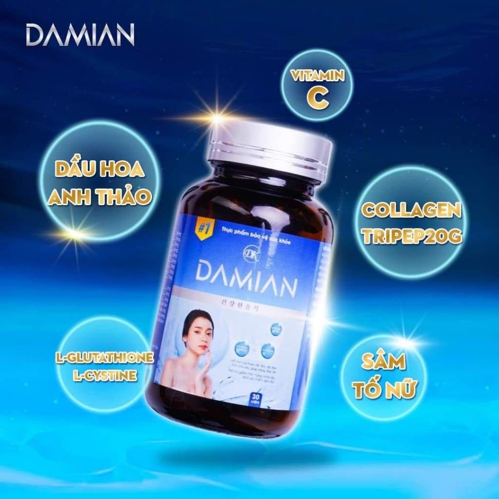 Viên Uống Trắng Da Dakami Damian 30 viên