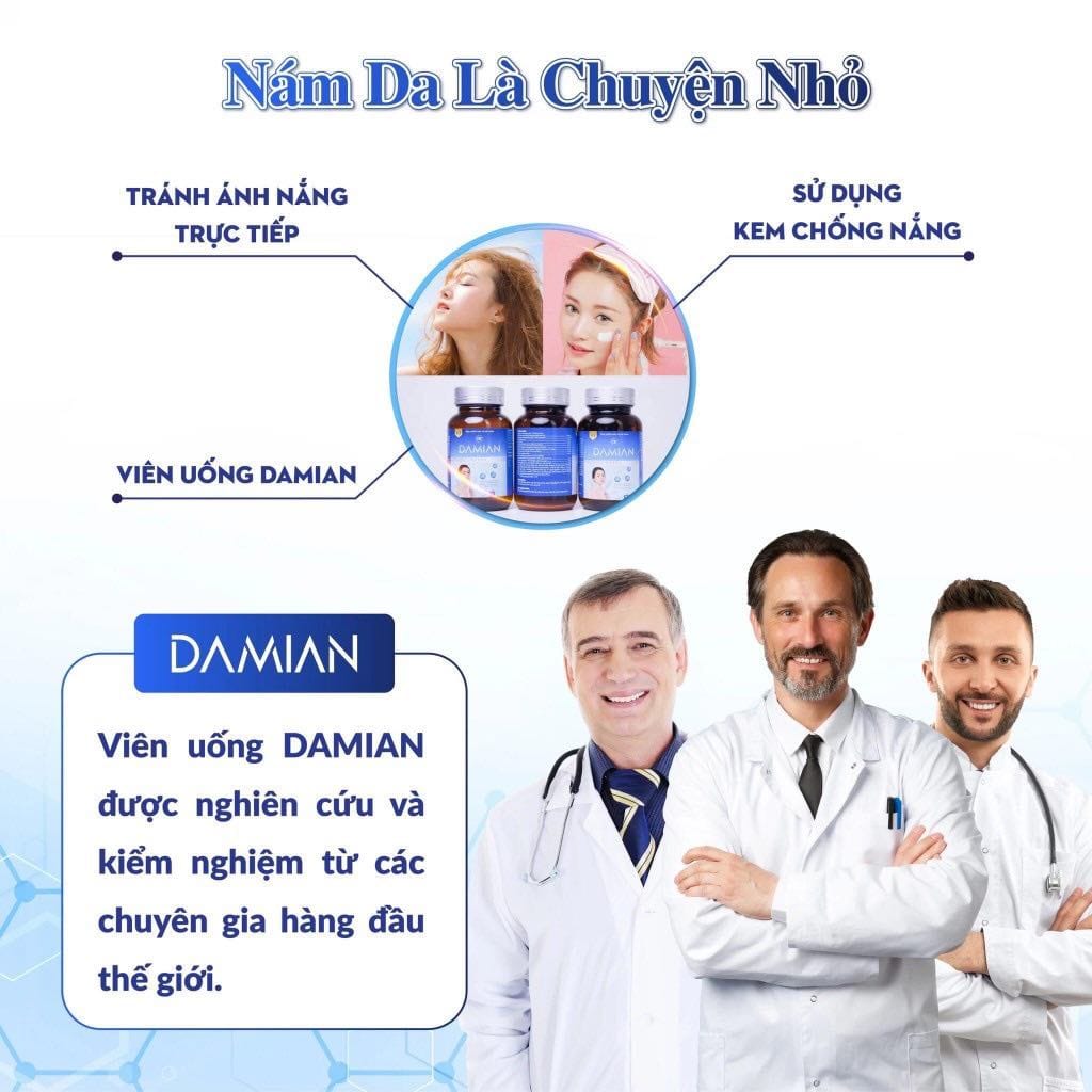 Viên Uống Trắng Da Dakami Damian 30 viên