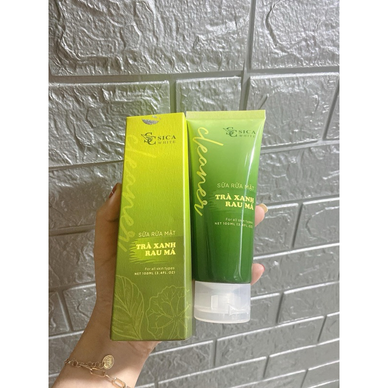 Sữa Rửa Mặt Sica White Trà Xanh Rau Má