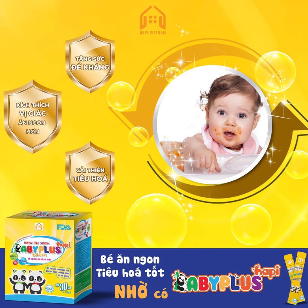 Siro Ăn Ngon BabyPlus Hapi Gold X2 Công Ty Hapi VietNam