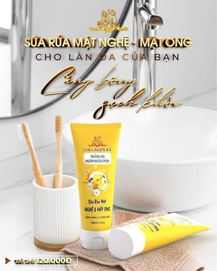 Sữa Rửa Mặt Collagen X3 Mỹ Phẩm Đông Anh