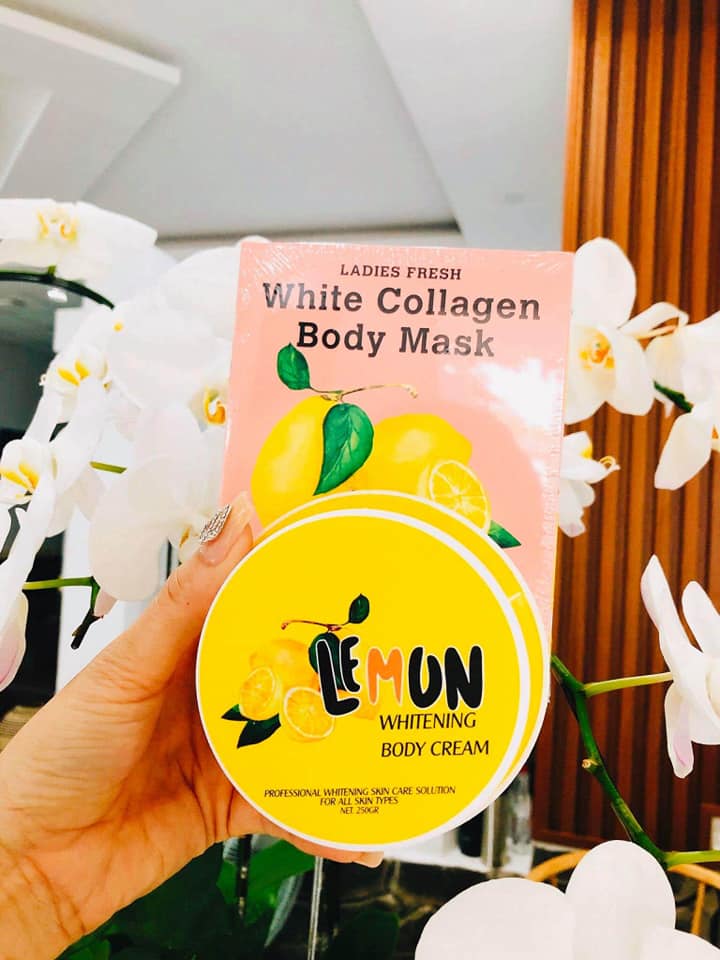 Combo Ủ trắng chanh và Kem body Lemon