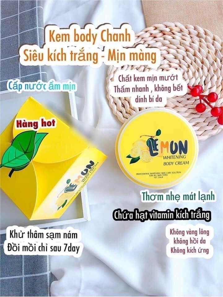 Kem Body Lemon giúp bạn lấy lại sức sống – giúp da trắng hồng