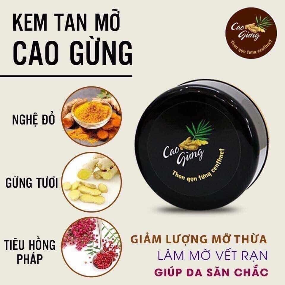 Thật dễ dàng để sở hữu một thân hình thon gọn vạn người mê với Cao gừng tan mỡ