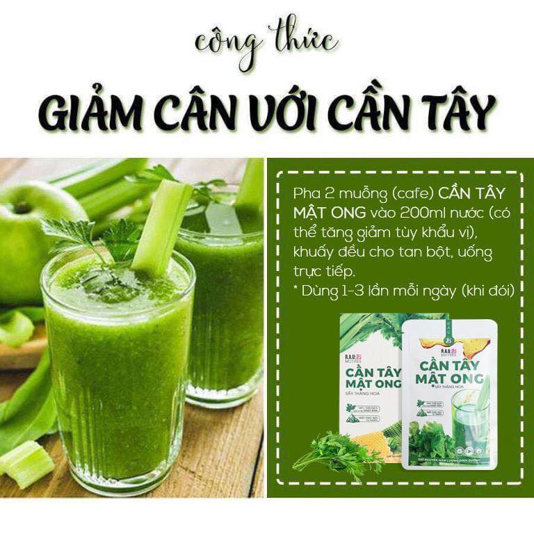 GIẢM CÂN - TIÊU MỠ - THẢI ĐỘC VỚI CẦN TÂY MẬT ONG